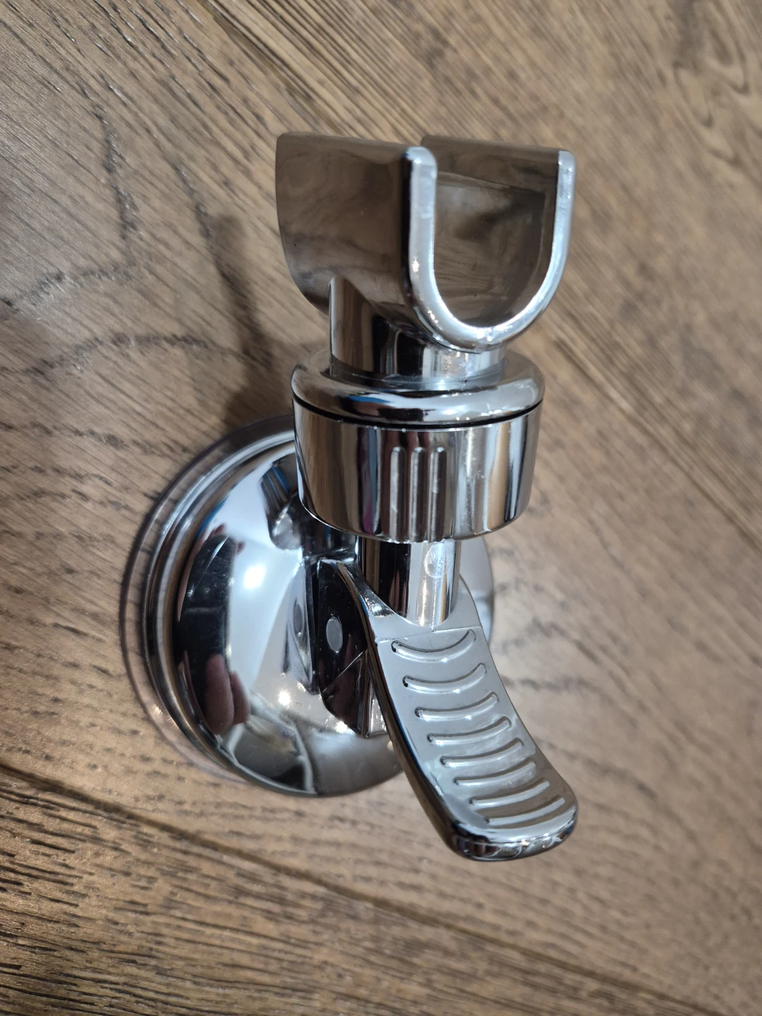Chrome Suction Cup Shower Head Holder