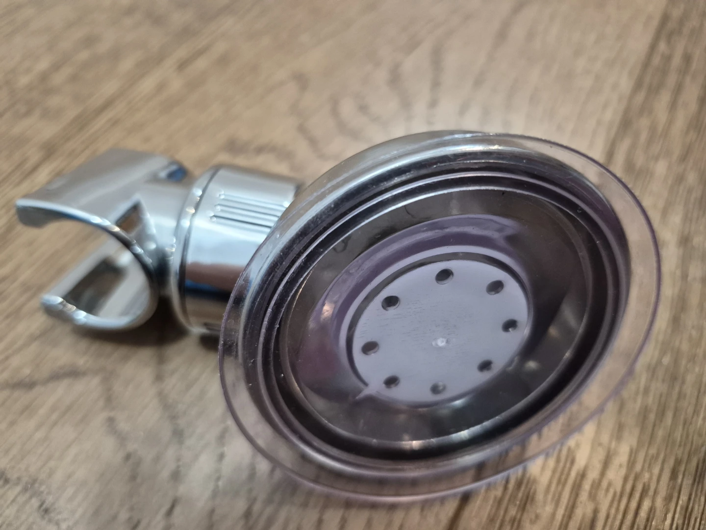 Chrome Suction Cup Shower Head Holder - photo 2