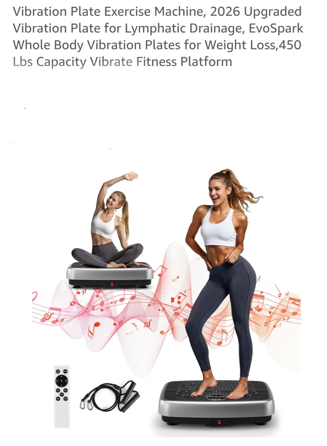 Vibration Plate Exercise Machine Gray - photo 2