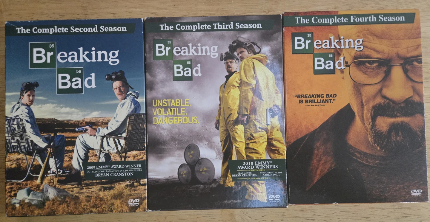 Breaking Bad Complete Seasons 2, 3, & 4 DVD Set