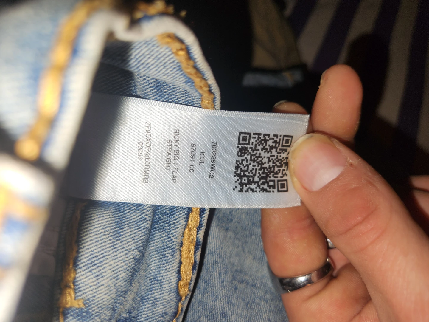 True Religion Ricky Big T Flap Straight Jeans - photo 2