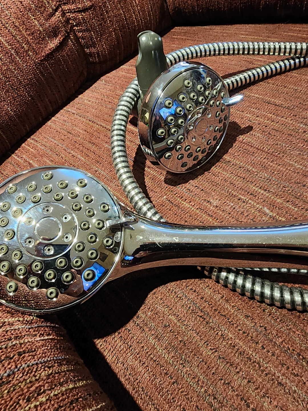 Chrome Handheld Shower Head with Hose - photo 2