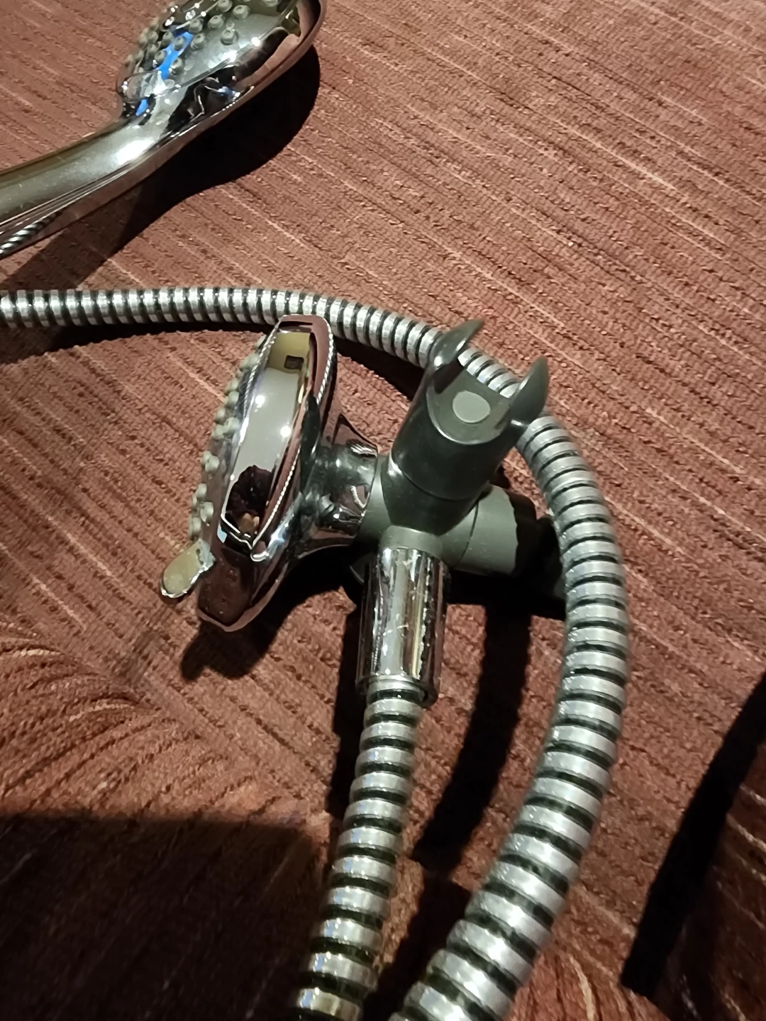 Chrome Handheld Shower Head with Hose - photo 3