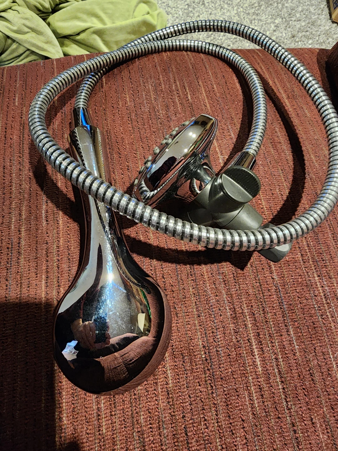 Chrome Handheld Shower Head with Hose - photo 4