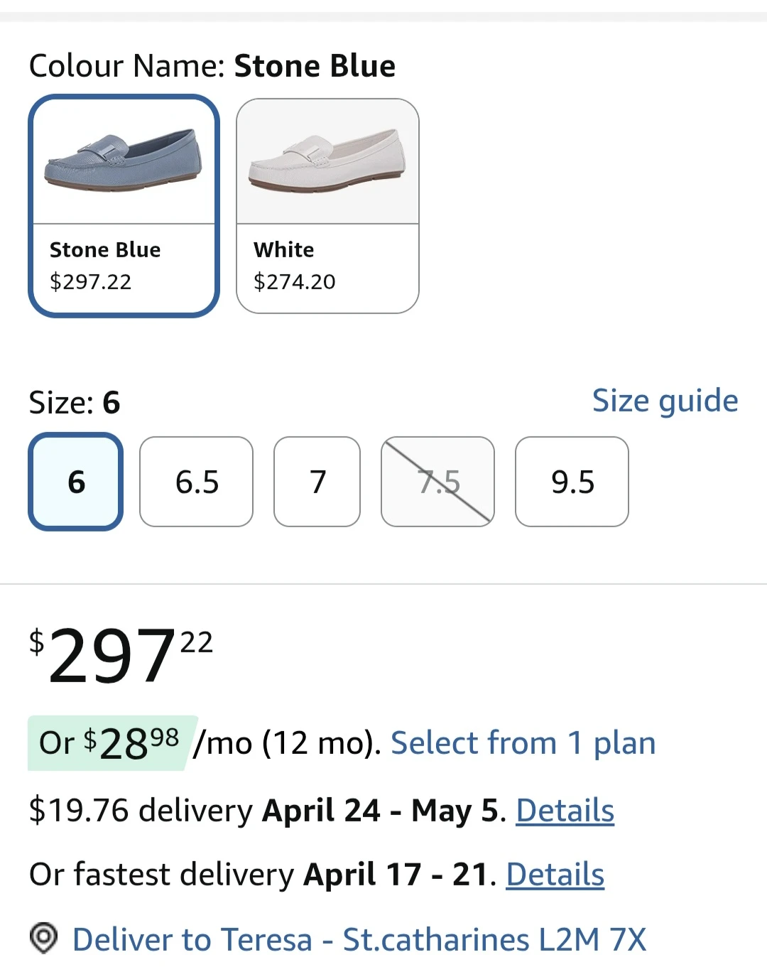Calvin Klein Women's Loafers - Stone Blue Size 6 - photo 5