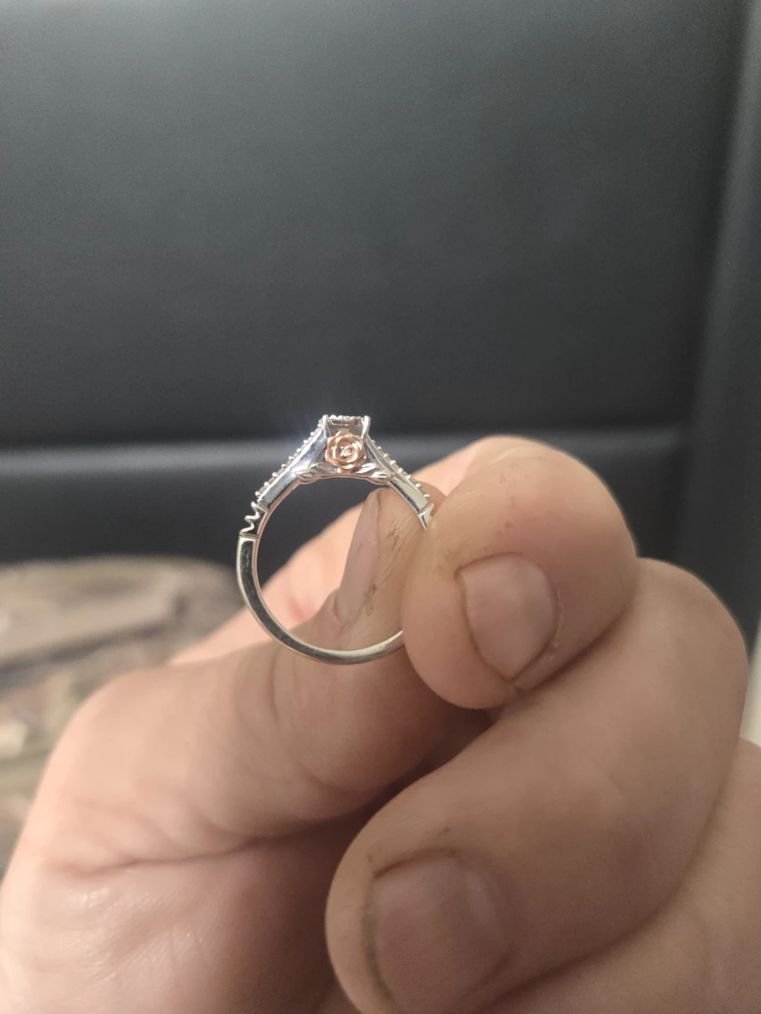 Disney Enchanted Belle Diamond Frame Promise Ring