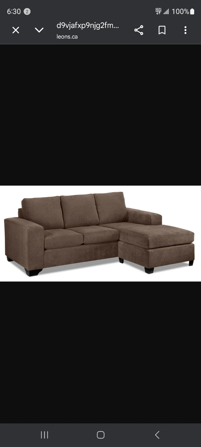 FREE Brown Sectional Sofa with Chaise - photo 5