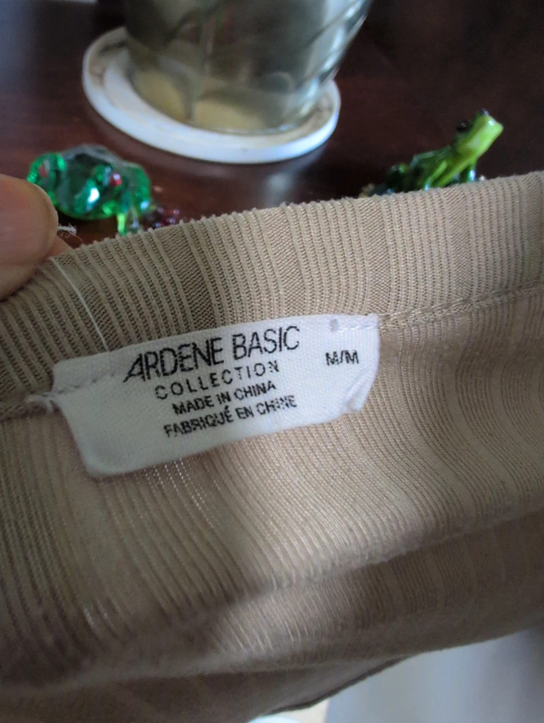 Ardene Basic ribbed tank top M/M beige - photo 4