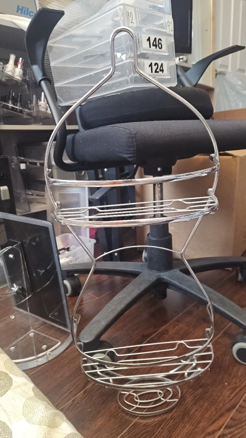Chrome 2-Tier Hanging Shower Caddy