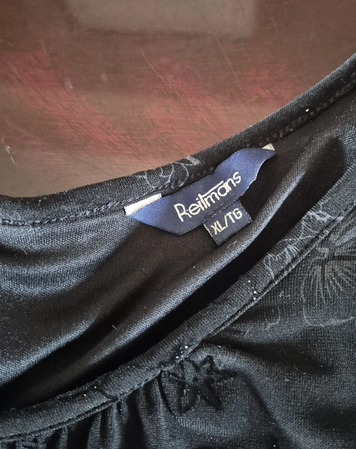 Reitmans Black Floral Print Top XL/TG - photo 5