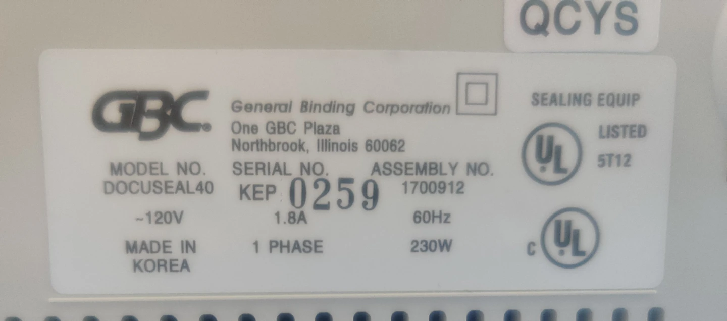 GBC DocuSeal 40 4" Laminator - photo 2