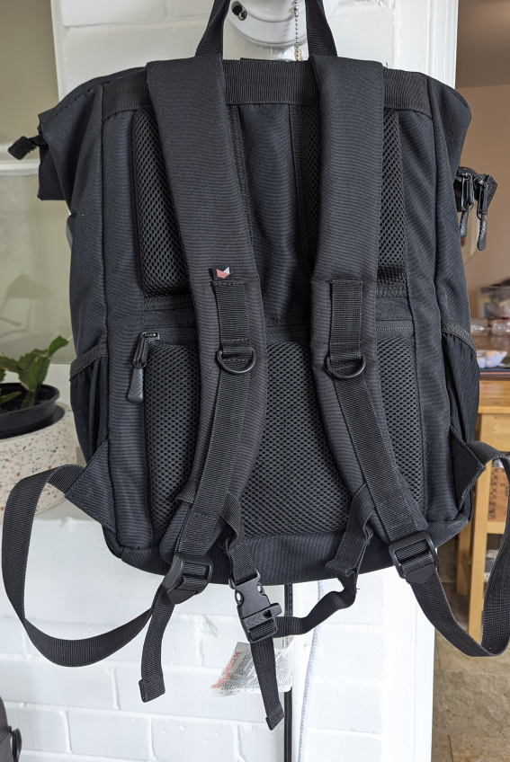Ela Mo Rolltop Backpack in Black - photo 2