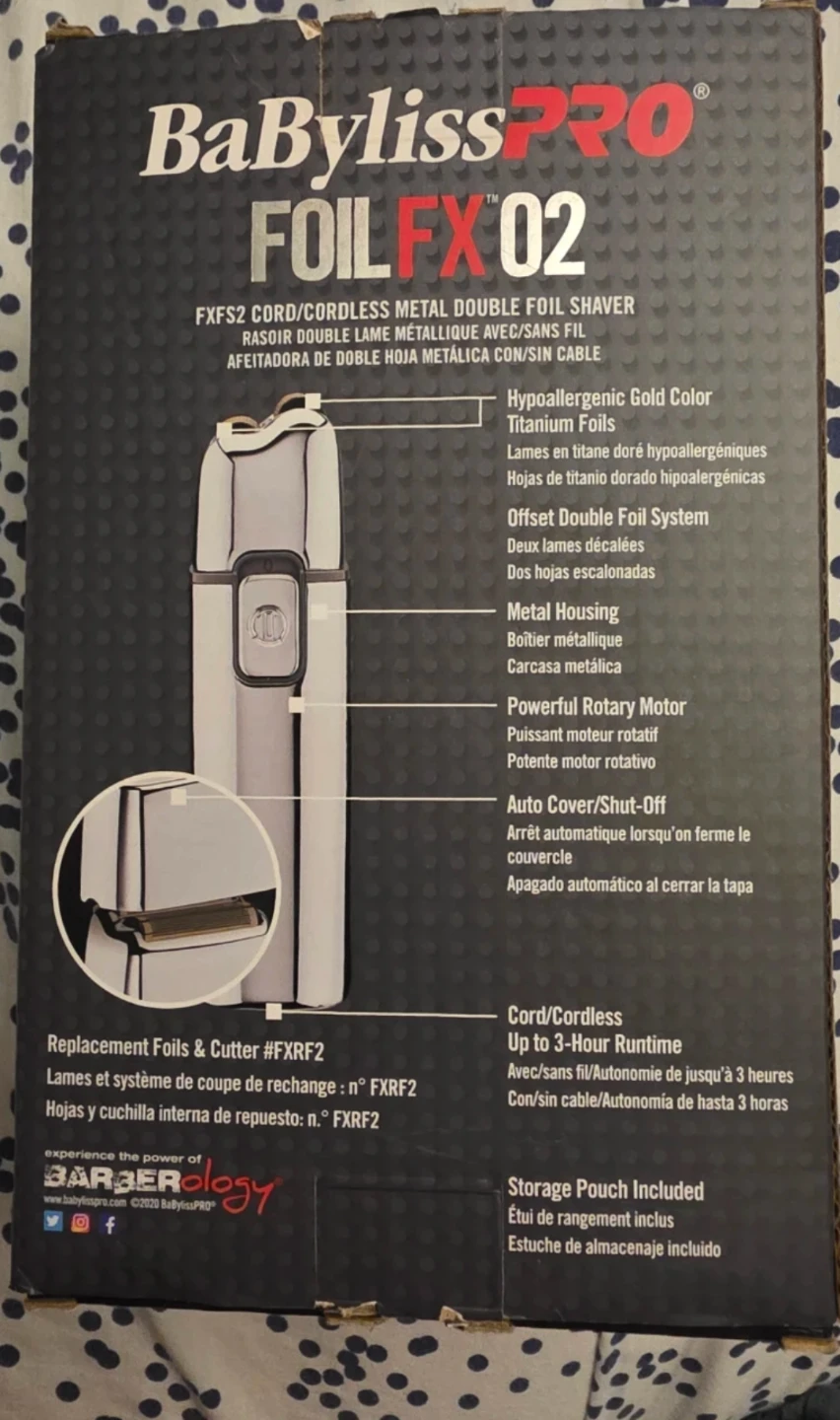 BaBylissPRO FOIL FX02 Cordless Metal Double Foil Shaver - photo 3