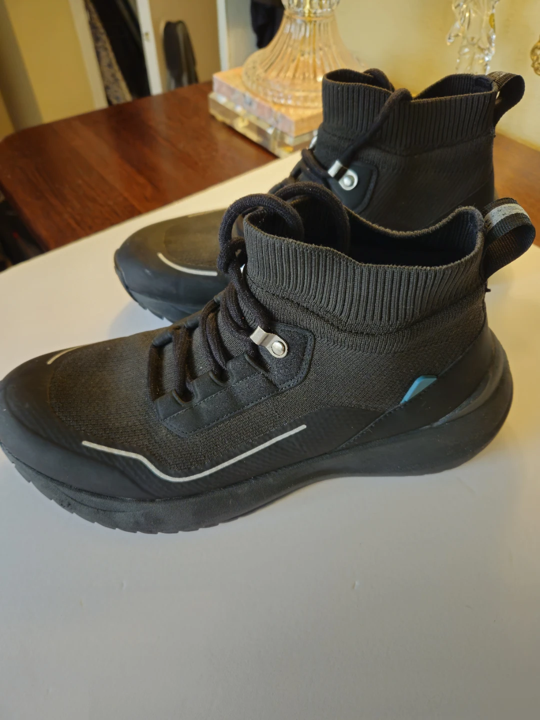 Vessi Stormburst High Top Waterproof Knit Shoes Black - photo 5