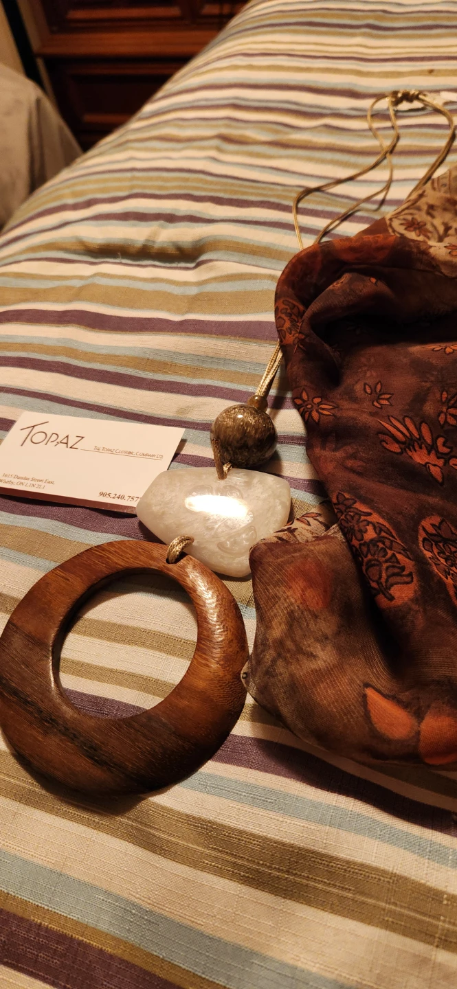 Topaz Scarf and Necklace Set🌱 - photo 2