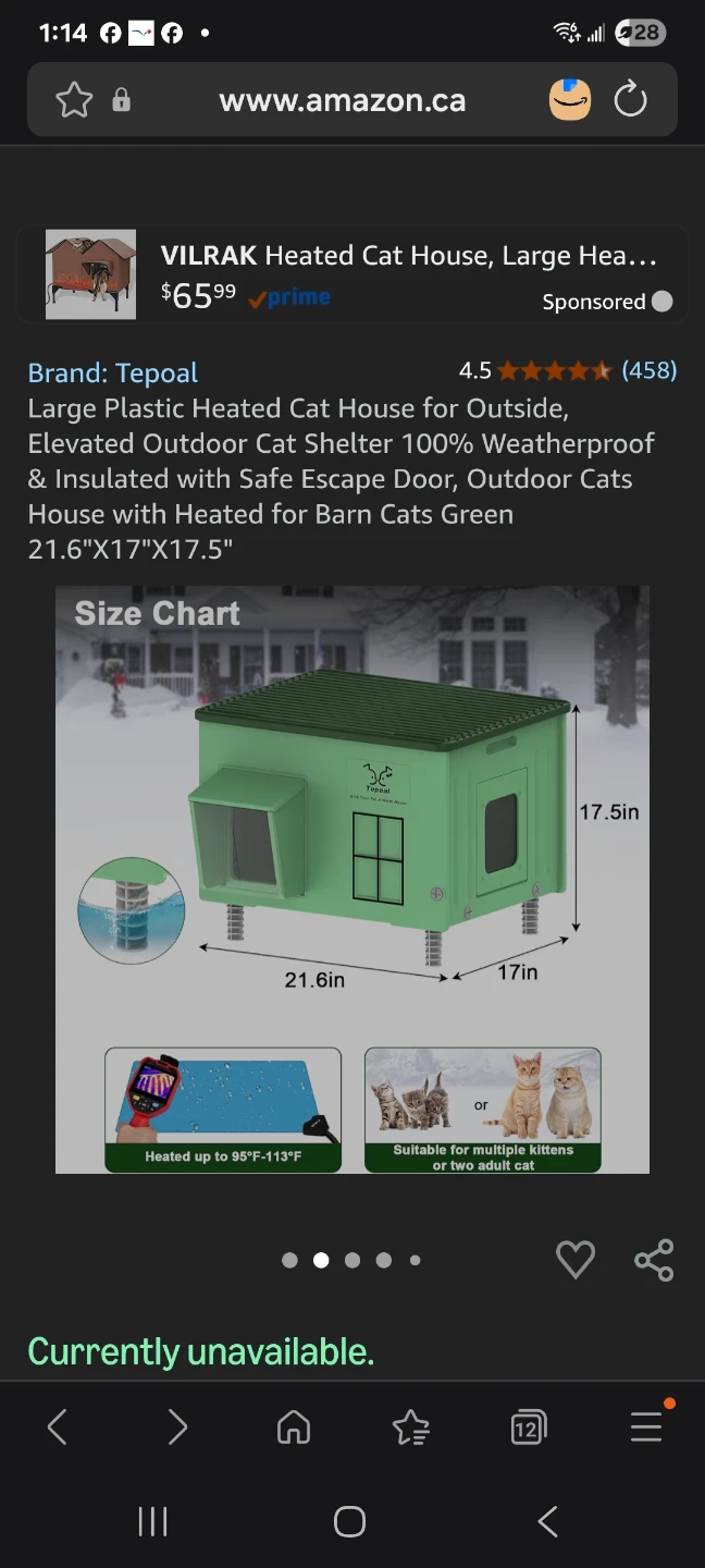 VILRAK Heated Cat House, Large, Green - photo 2