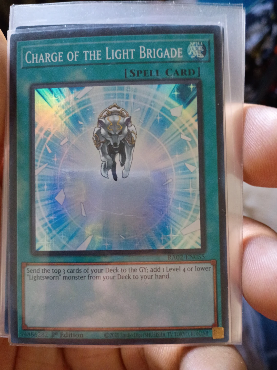 Yu-Gi-Oh! Charge of the Light Brigade Spell Card RA02-EN055