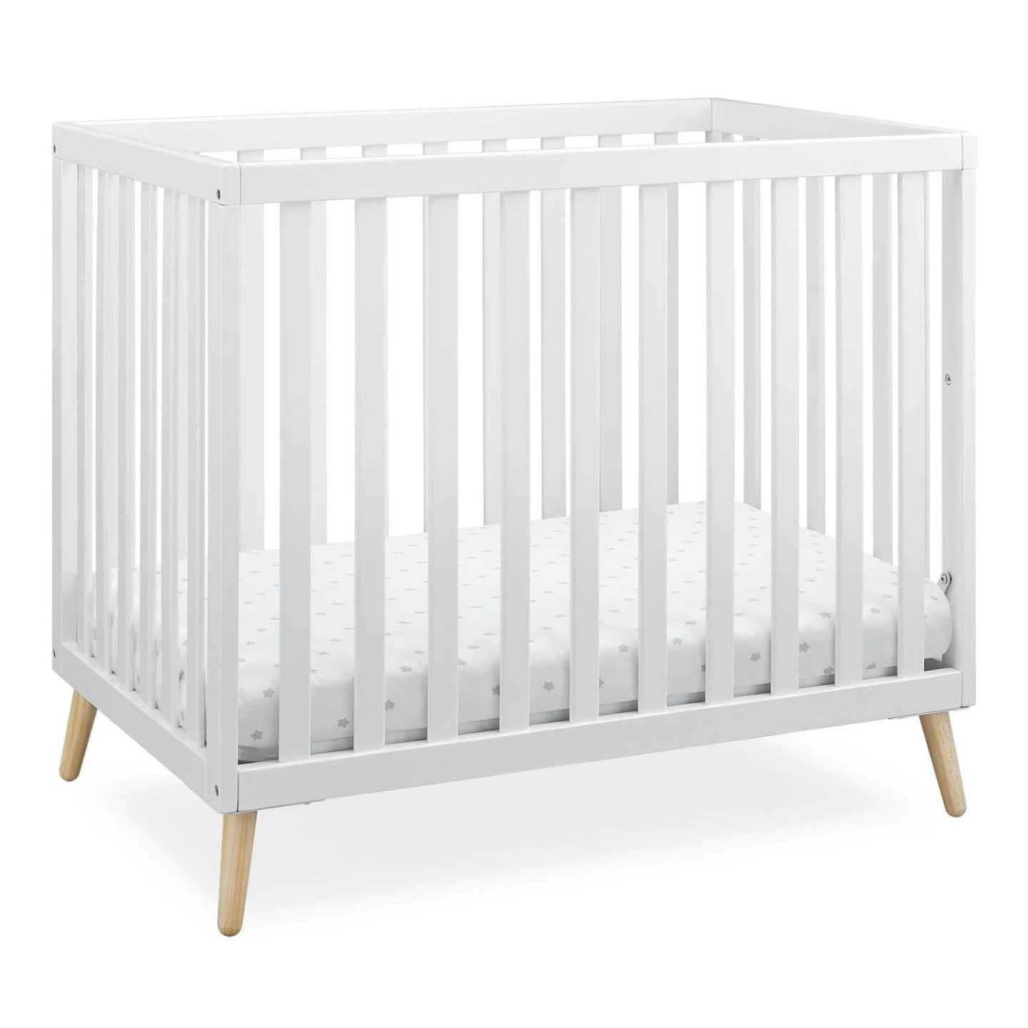 Delta Children Tucker Mini Crib with mattress - photo 3