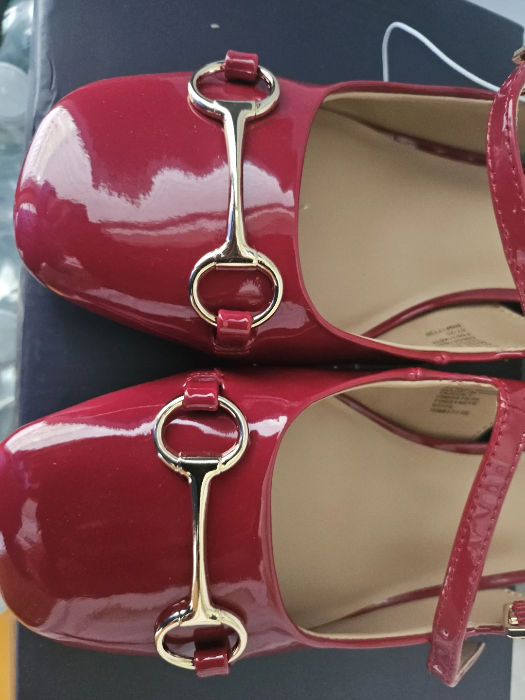 A New Day Women's Red Patent Mary Jane Block Heels Size 6.5 - photo 4