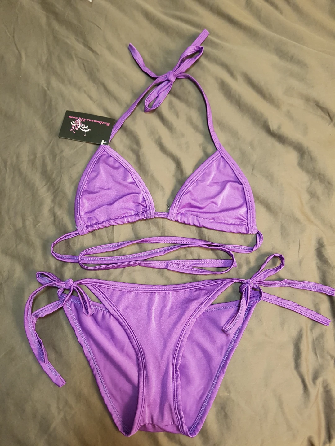 New Intimate Lily Purple Bikini small