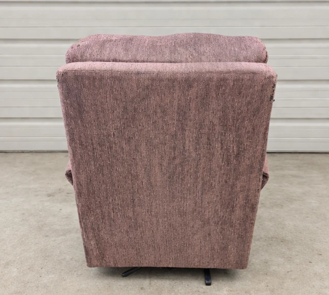 Brown Upholstered Swivel Armchair - photo 3