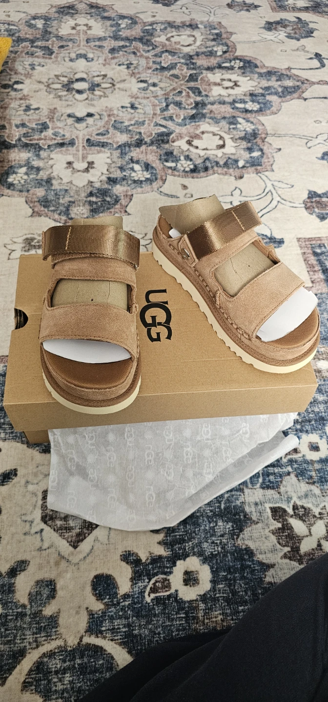 Ugg Goldenstar Glide Sandals - Tan - Women's Size 6 - photo 2