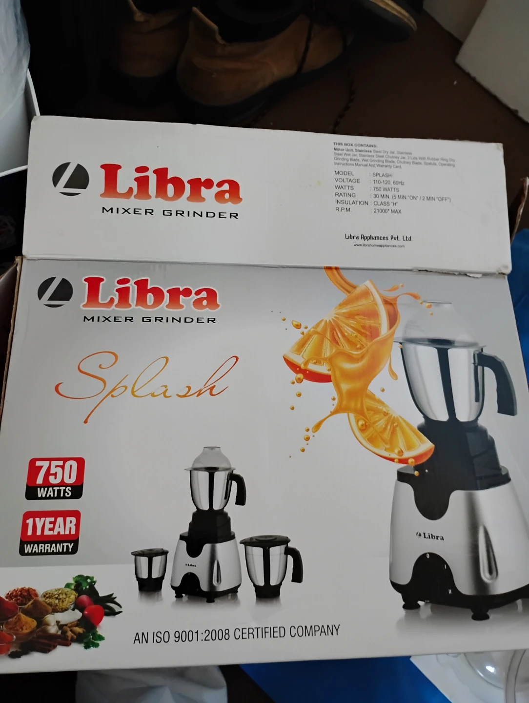 Libra Splash Mixer Grinder - 750 Watts - photo 2