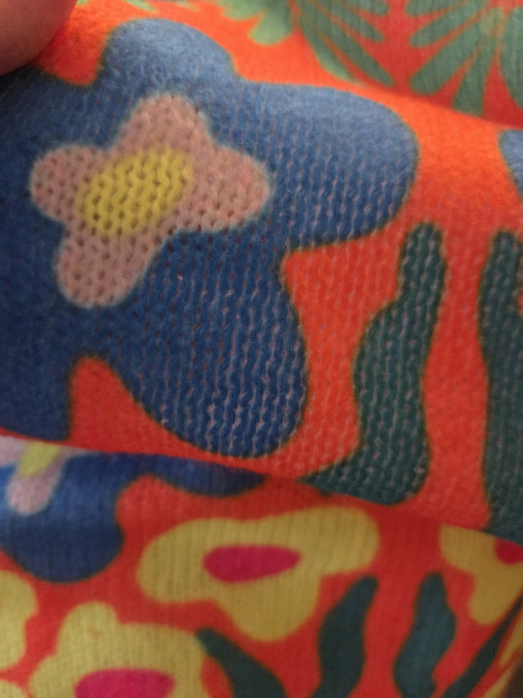 Retro Floral Print Knit Top - photo 3
