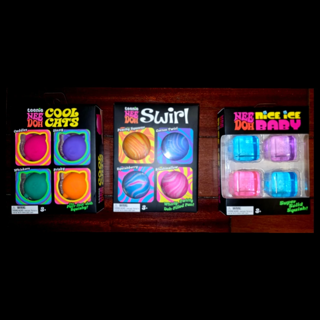4 pack Needoh's (Swirl, Kittens, ice babies)