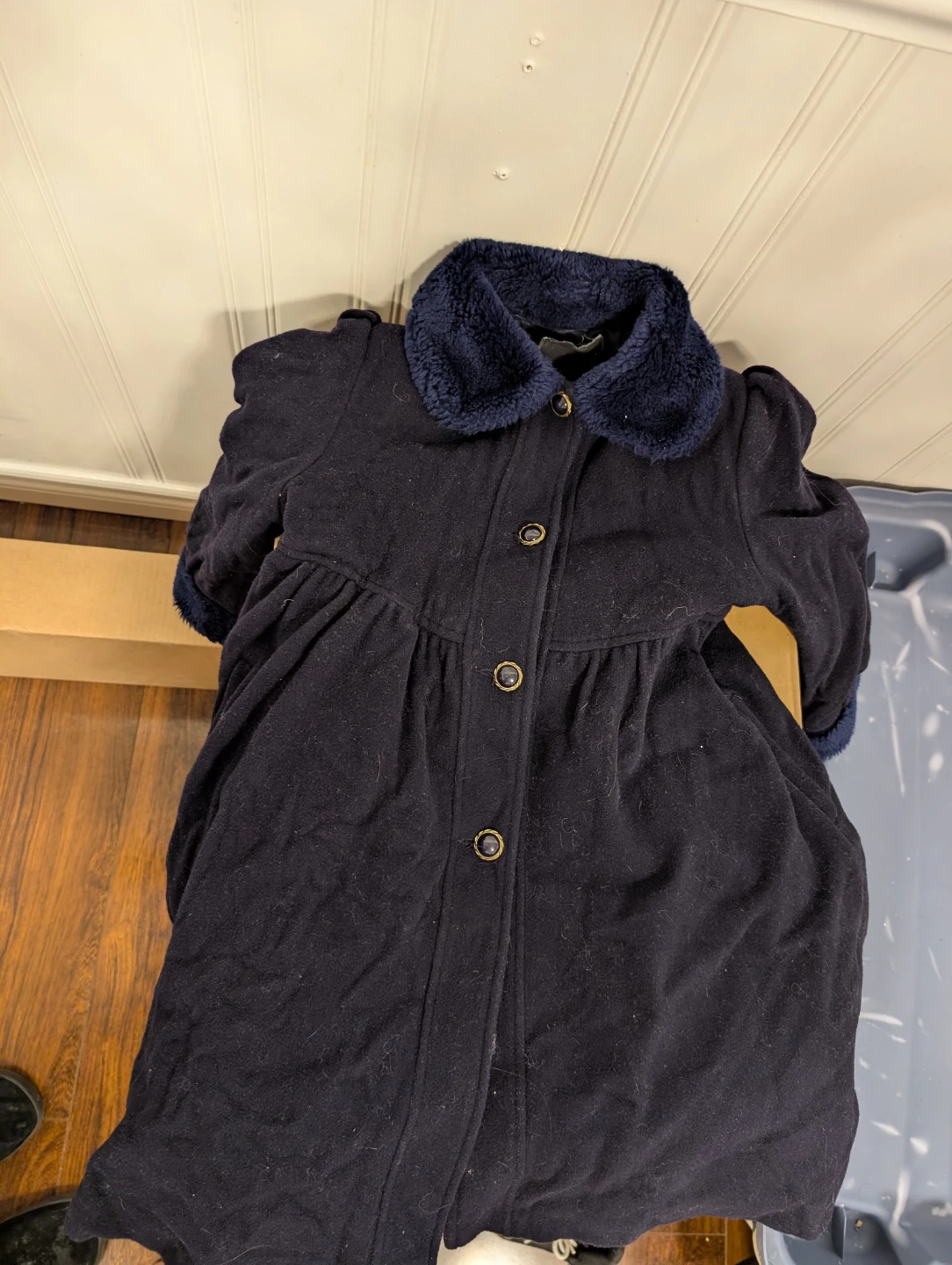 Junior Charm Navy Blue Children's Coat