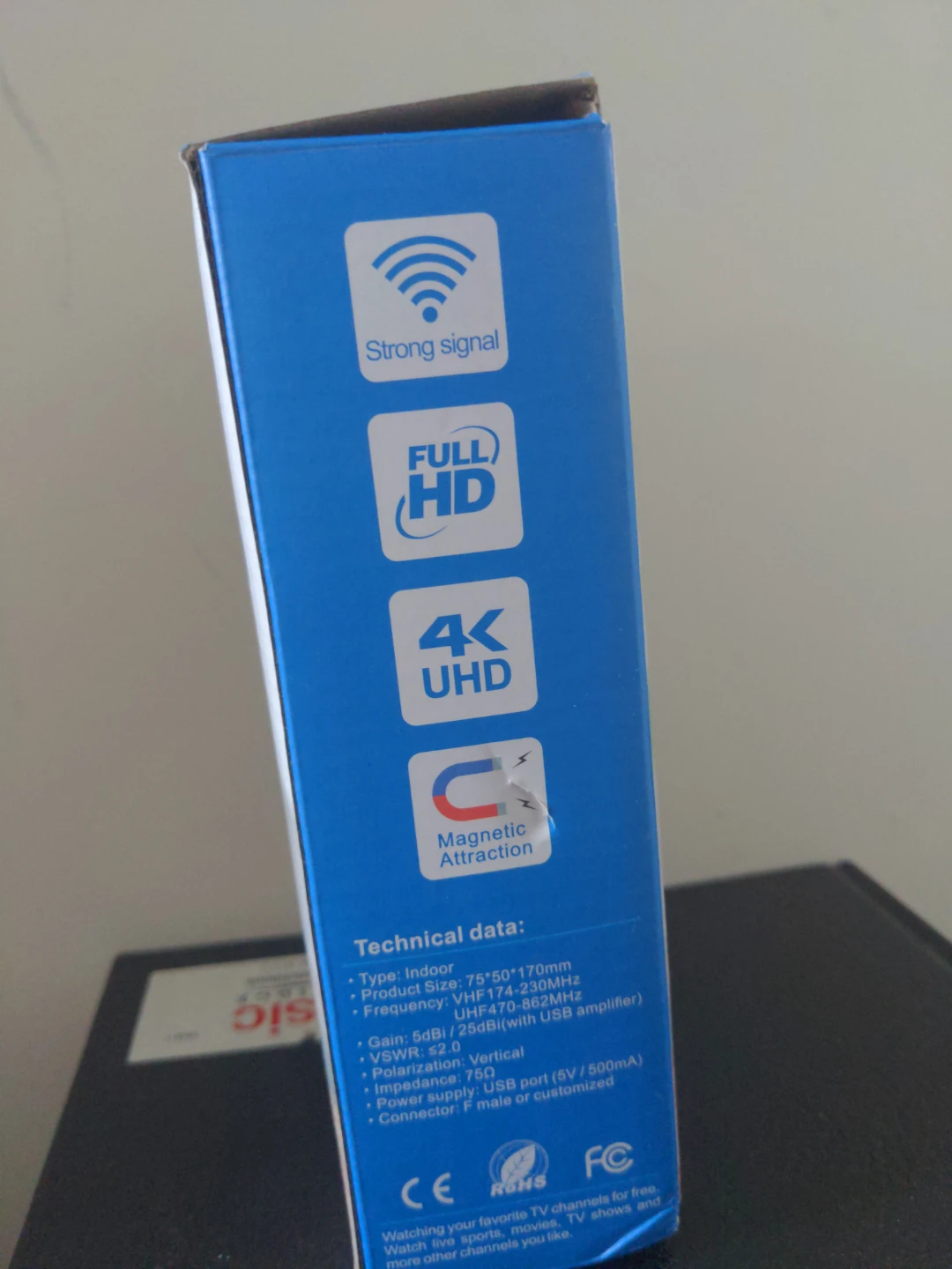 Digital TV Antenna - High Gain Magnetic Base - photo 2