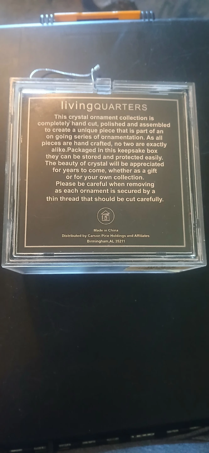 🌱Vintage Living Quarters Crystal Ornament - photo 2