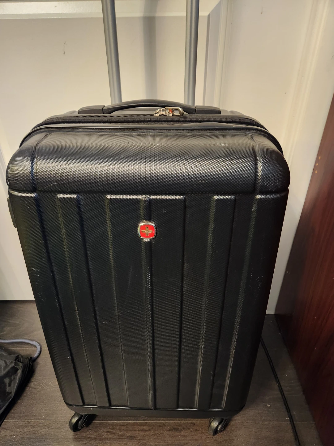 Black Wenger Hardside Spinner Luggage