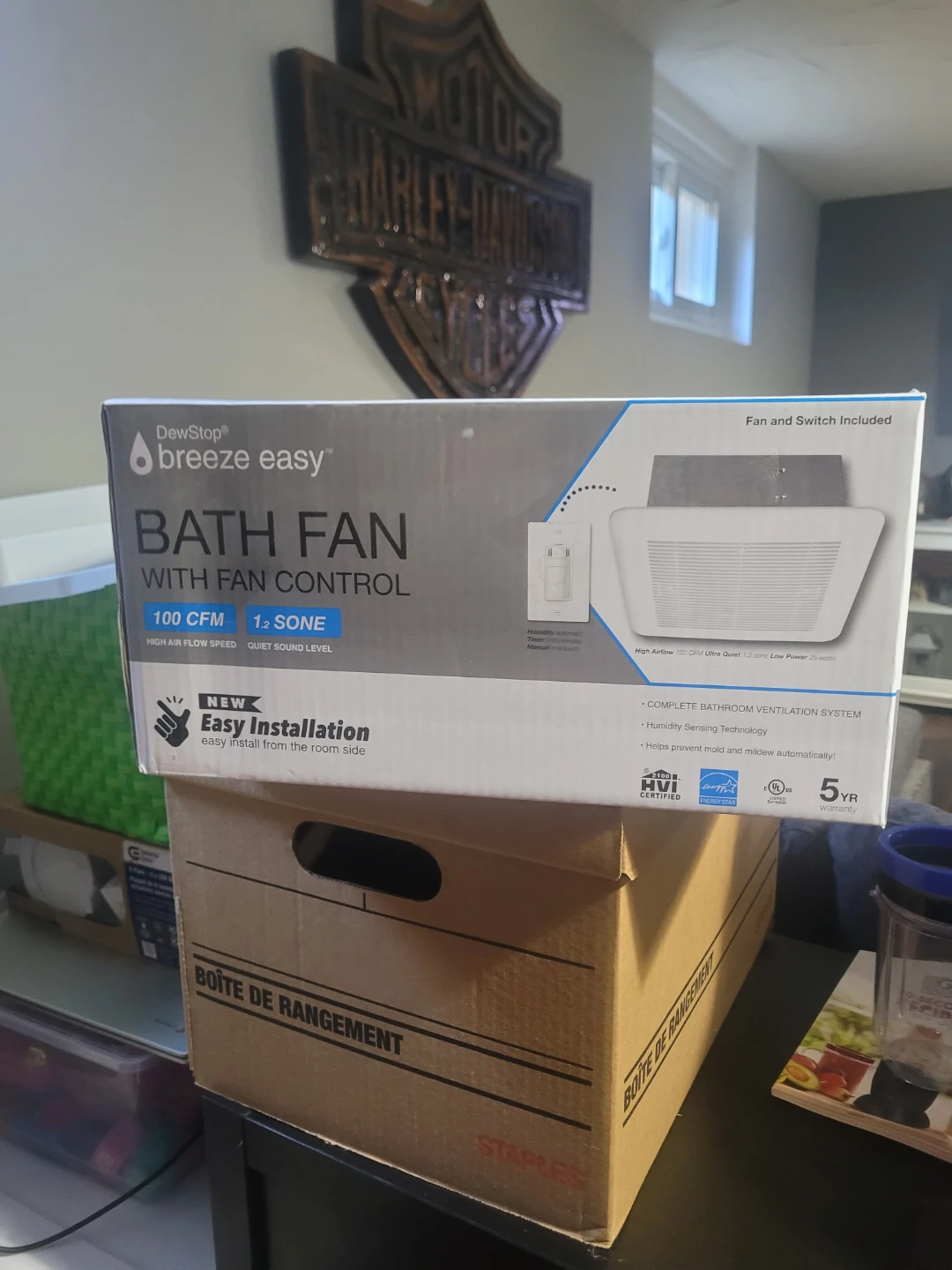 DewStop Breeze Easy Bath Fan with Fan Control