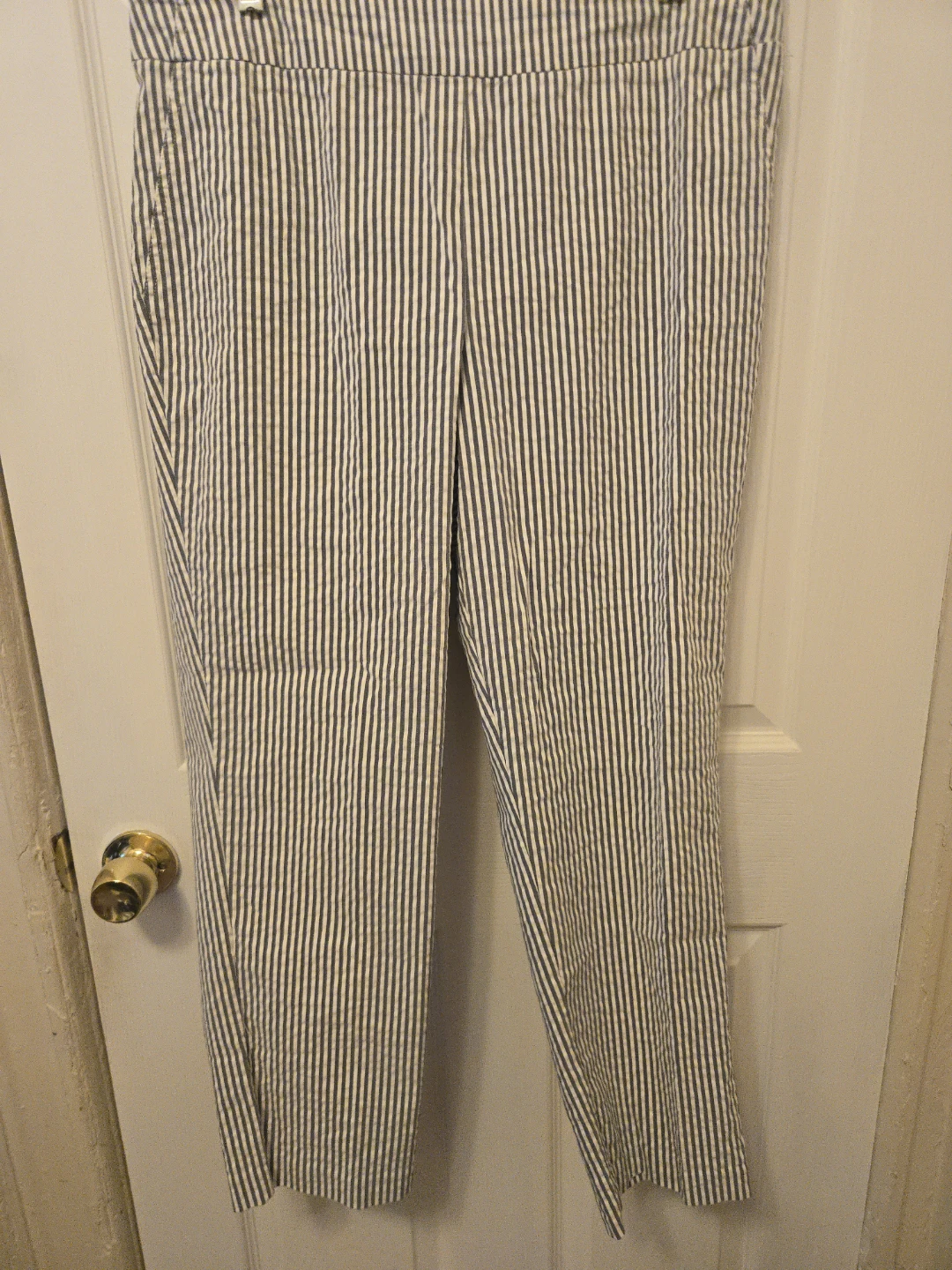 JNY Jones New York Seersucker Striped Pants Women's 14W