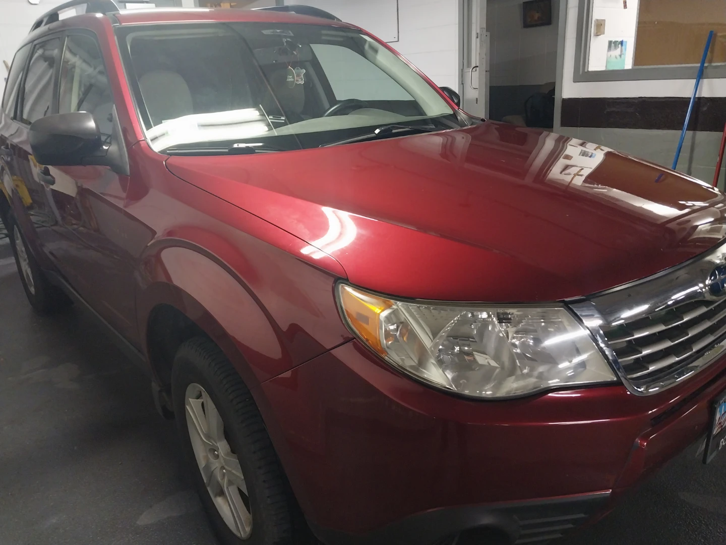 Red Subaru Forester SUV