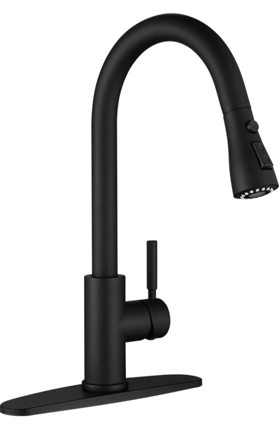 WEWE Black Stainless Steel Kitchen Faucet