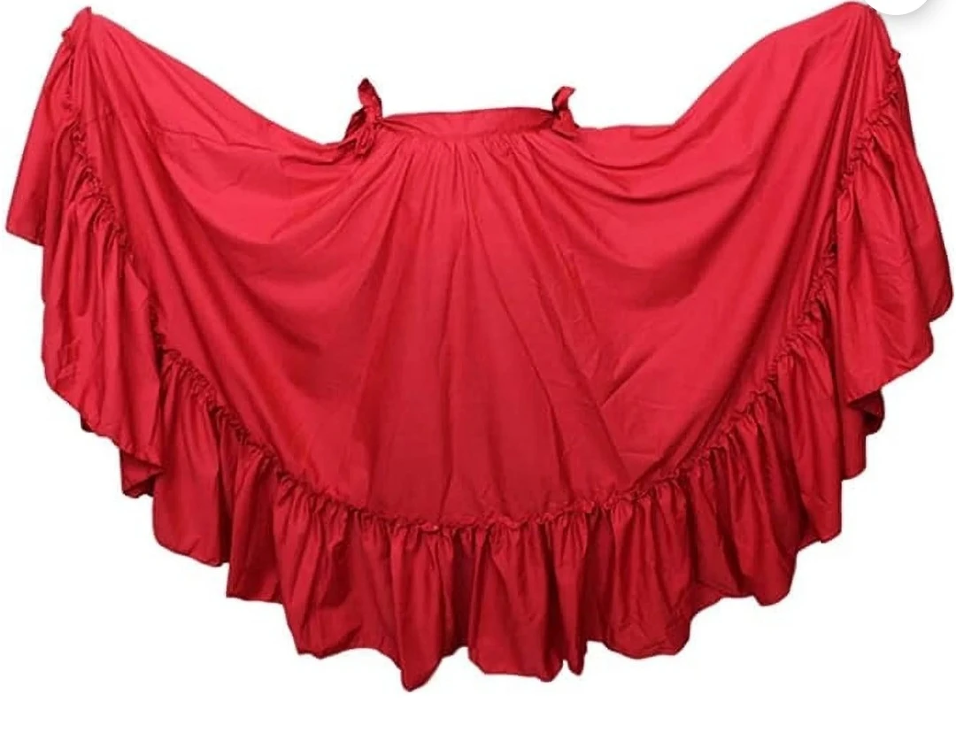 Red Mexican Folklorico Skirt - photo 3
