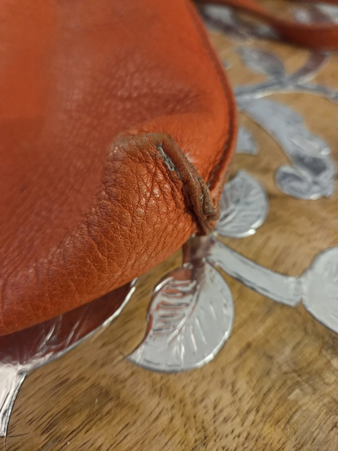Roots Leather Crossbody Bag and Wallet - Orange - photo 4