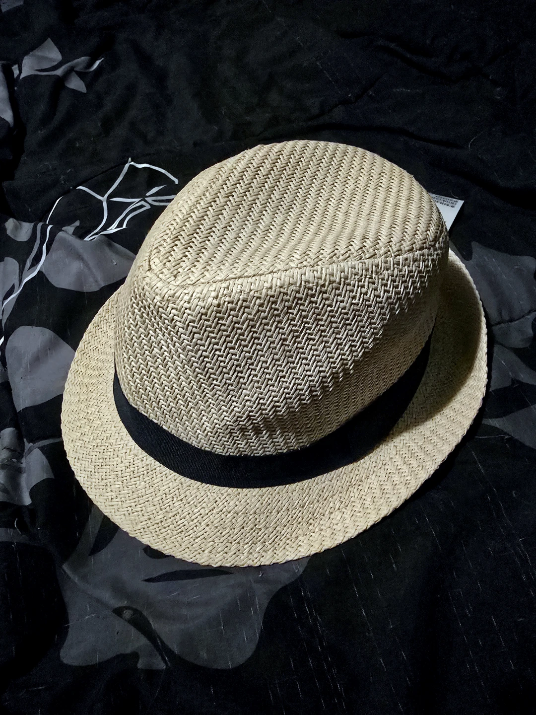 H&M Straw Fedora Hat - Size 6-8Y