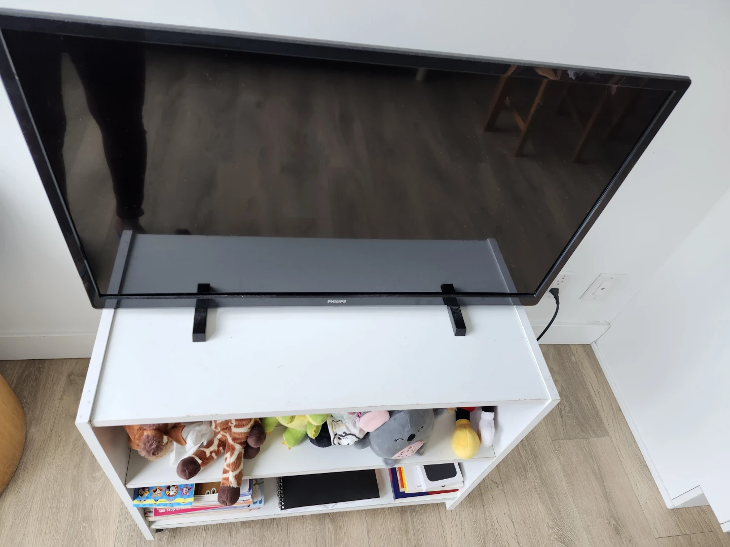 White 3-Shelf Storage Unit with Wheels - photo 2