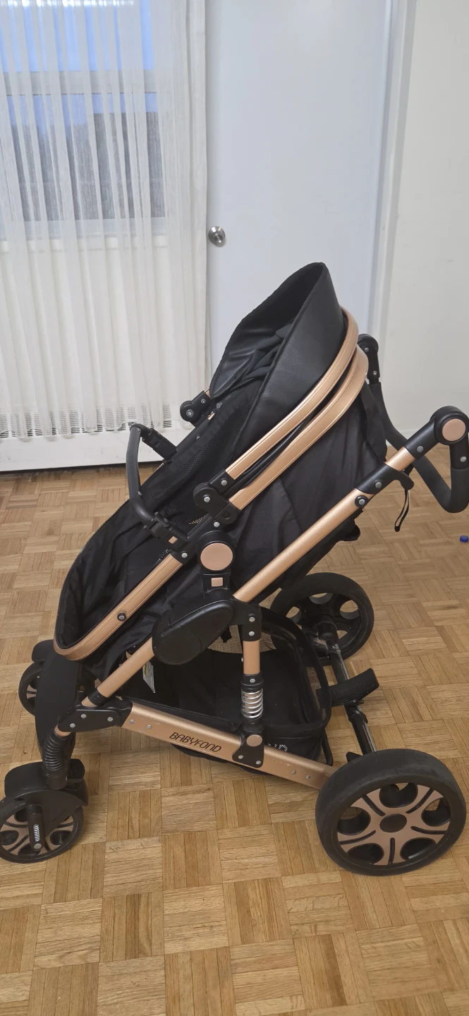 Baby Stroller leather-style