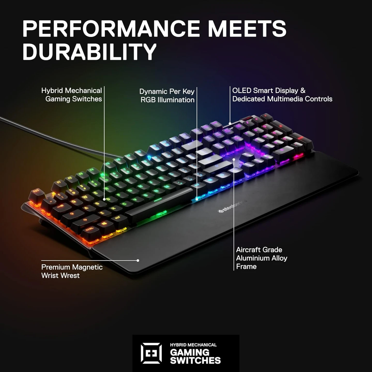 SteelSeries Apex 5 gaming keyboard - photo 4