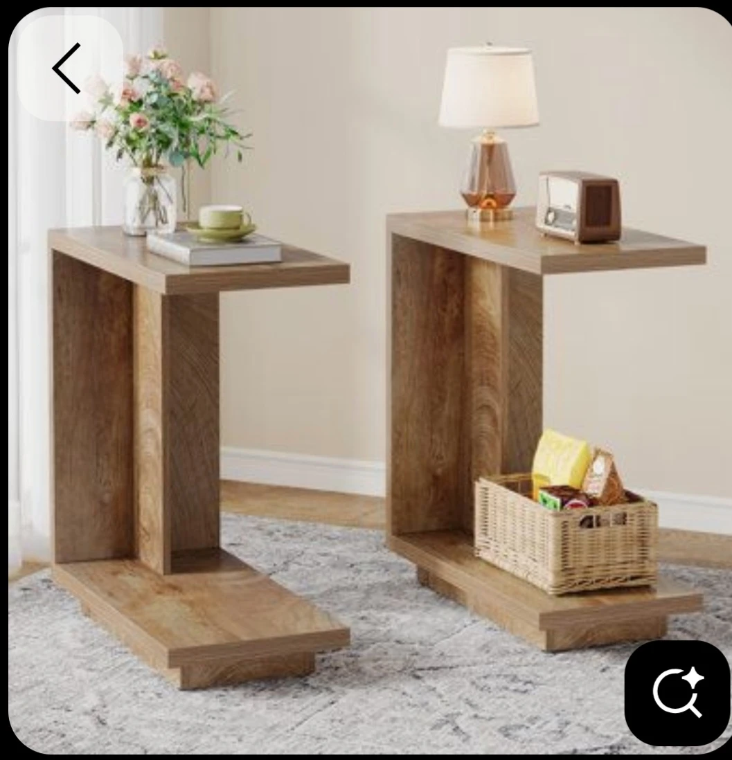 Pair of Pine C-Tables - photo 5