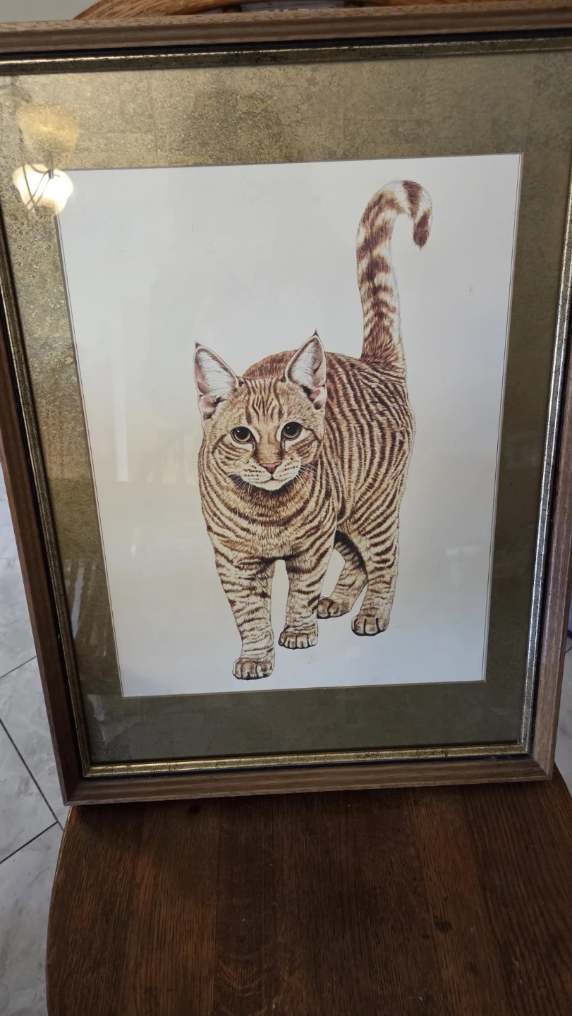 Jacquie Marie Vaux Watercolor Cat Print - photo 2
