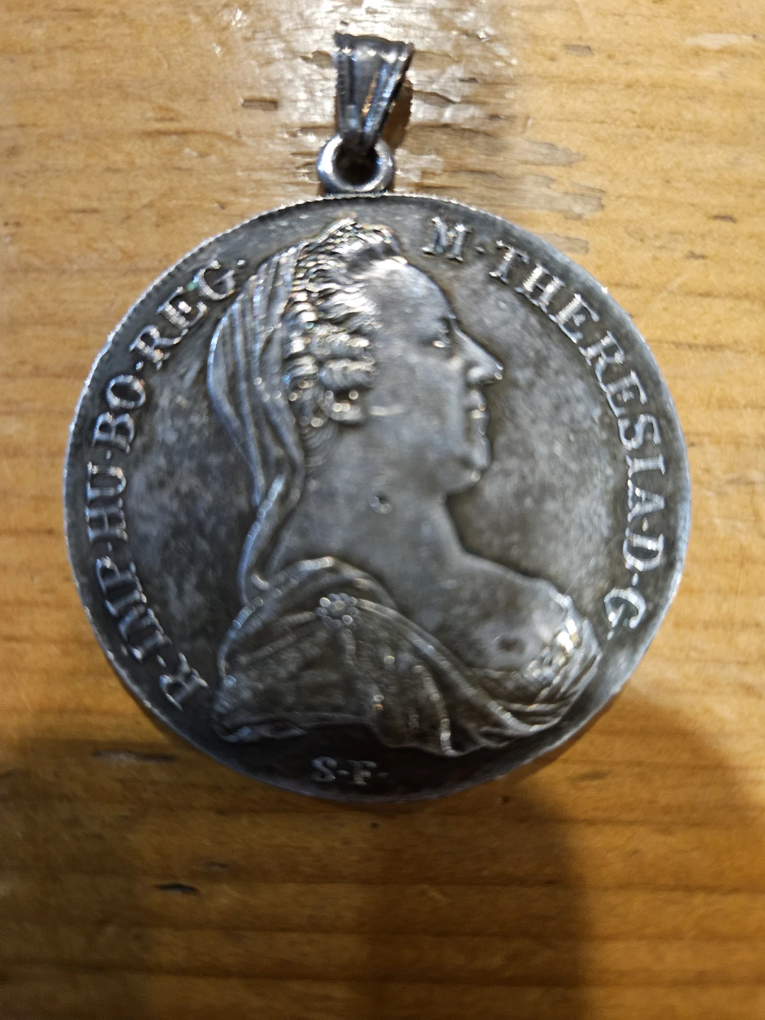 1780 Austria Silver Coin Necklace - photo 2