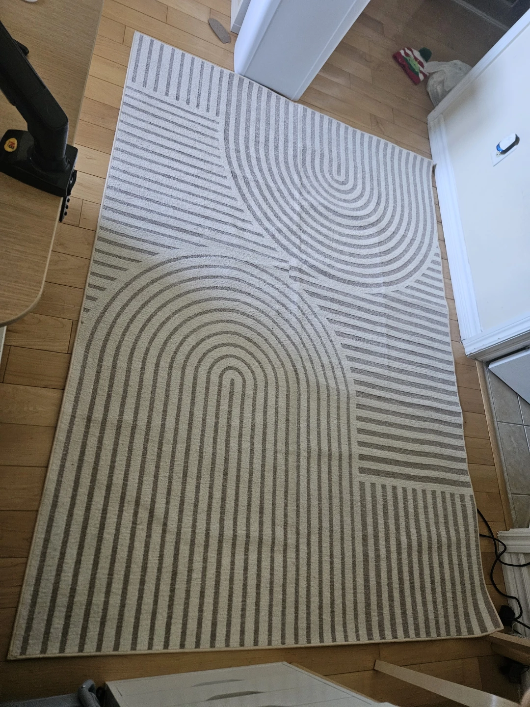 Geometric Striped Area Rug