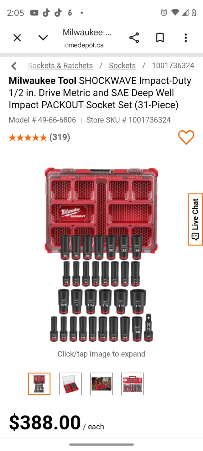 Milwaukee Tool SHOCKWAVE Impact-Duty Socket Set