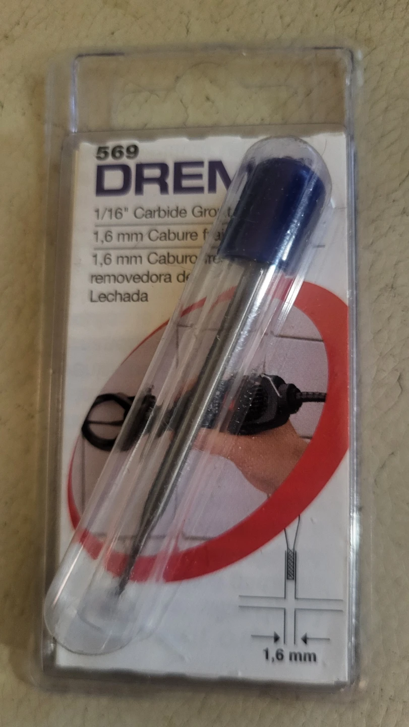 Dremel 569 1/16" Carbide Grout Removal Bit - New in Package