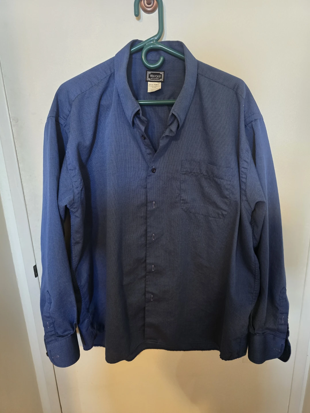 Versace 83 Classic Men's Blue Button-Up Shirt size XL